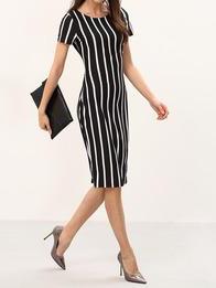 Vertical Sheath Dress