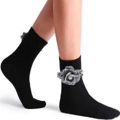 Flowered Pearl Socks