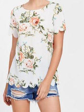 Scallop Edge Floral Top