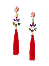 Gem Tassel Earrings