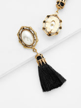 Tasseled Faux Pearl Earrings