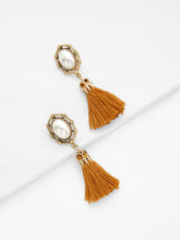 Tasseled Faux Pearl Earrings