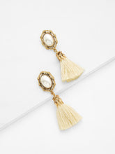 Tasseled Faux Pearl Earrings