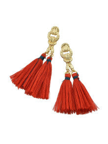 Dual Tasseled Earrings