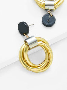 Wrapped Ring Earrings