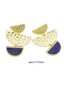 Geo SemiCircle Earrings
