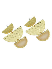 Geo SemiCircle Earrings