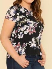Curve Laced Flower Top