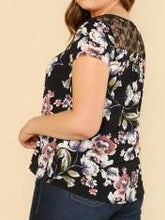 Curve Laced Flower Top