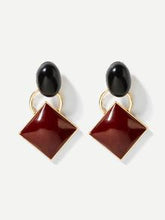 Two Toned Geo Earrings