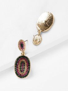 Mixed Rhinestone Earrings