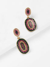Mixed Rhinestone Earrings