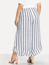 Curve Ruffle Palazzo Pants