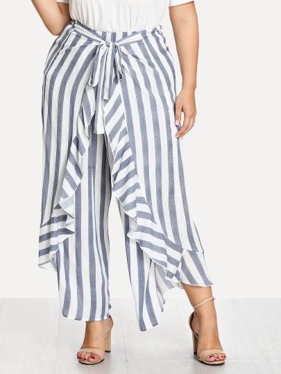 Curve Ruffle Palazzo Pants