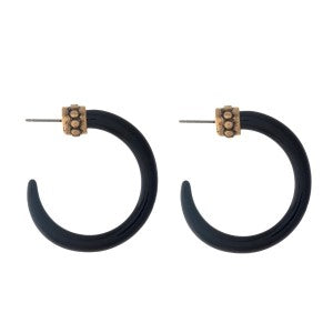 Resin Horn Earrings