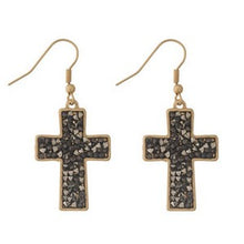 Crushed Rhinestone Earrings