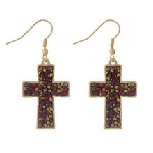 Crushed Rhinestone Earrings