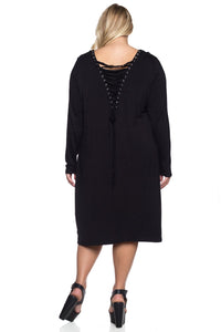 Lace Up Dress