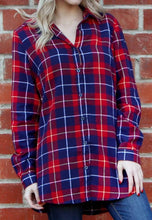 Plaid Shirt with Mini Backpack