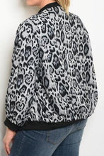 Animal Print Bomber Jacket