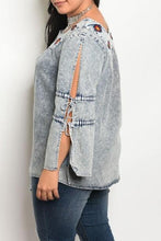 Denim Wash Top