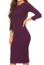 Plum Bodycon Midi