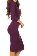 Plum Bodycon Midi