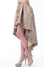 Metallic High Low Skirt