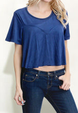 Suede H/Lo Crop