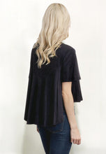 Suede H/Lo Crop