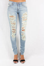 Faded Distressed Jeans