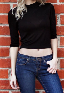 Crew Neck Crop Top