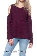 Hacci Cold Shoulder Sweater