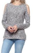 Hacci Cold Shoulder Sweater