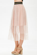 Pearled Tulle Skirt