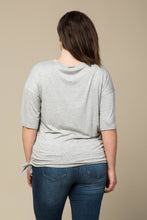 Ruched Side Knit Tee