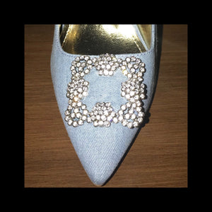 Denim Bling Pumps