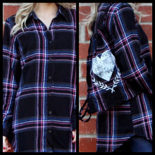 Plaid Shirt with Mini Backpack