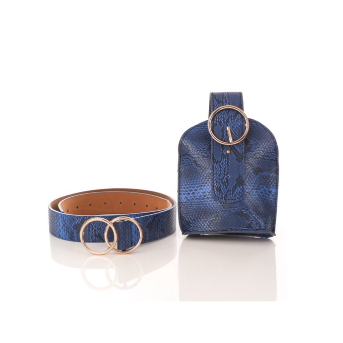 Snake Effect Fanny Belt