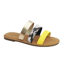 Yellow Gold Snake Effect Slides