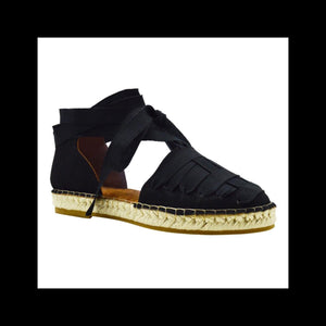 Laced Espadrille Sandal