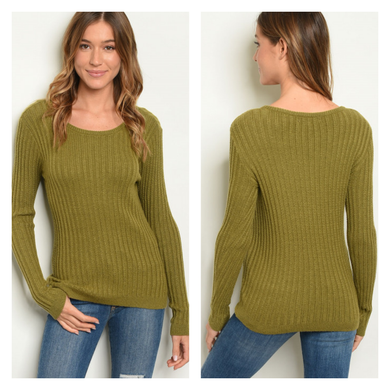 Ribbed Knit Sweater