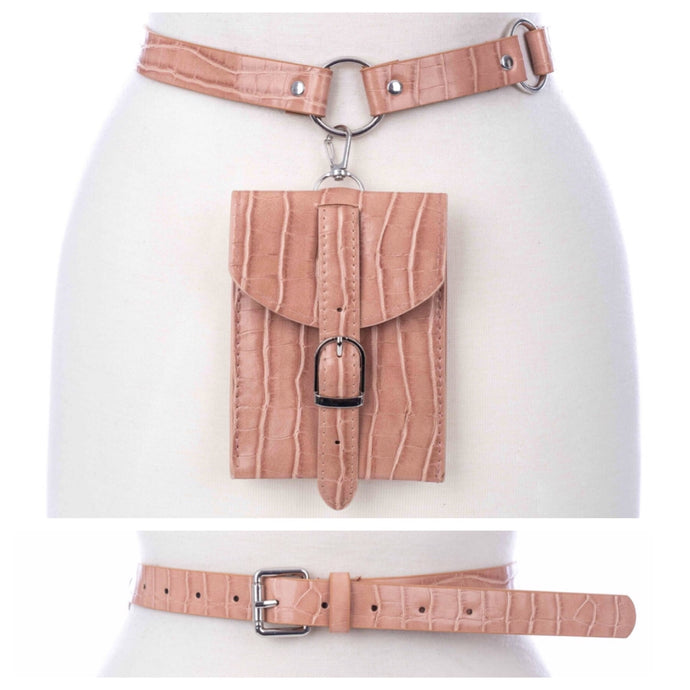 Faux Gator Fanny Pack