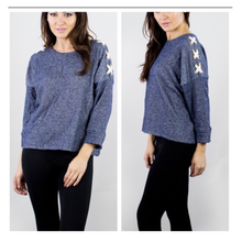 Lace Detail Chunky Sweater