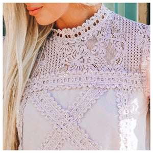 Geo Lace Blouse