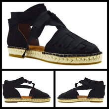 Laced Espadrille Sandal