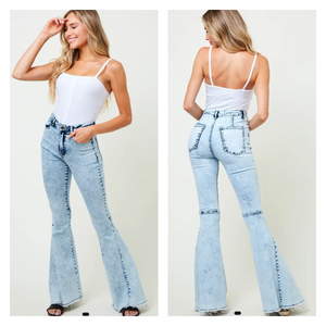 Super Flare Acid Wash Denim