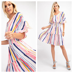 Watercolor Stripes