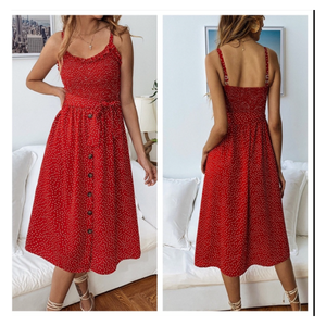 Subtle Dot Midi Dress