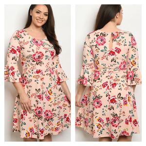 Curve Floral Dress
